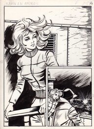 Juli - Planche de l'histoire Karin en détresse, parue dans le magazine Clapotis édité par Artima - Planche originale