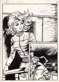 Planche de l'histoire Karin en détresse, parue dans le magazine Clapotis édité par Artima