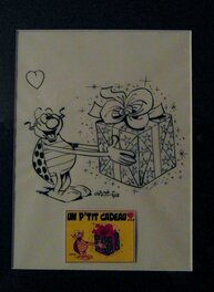 Gotlib - Carte postale coccinelle - Illustration originale