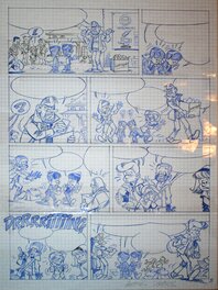 Jean-Marc Krings - Crayonné de la Ribambelle reprend du service - Original art