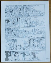 Eric Hübsch - Le chant d'Excalibur, tome 6 - Planche originale