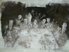 Eric Liberge - Monsieur Mardi-Gras Descendres - Le dernier Mercure - Liberge - Original Illustration