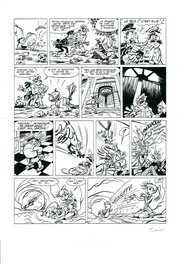 Fabrice Tarrin - Le Tombeau des Champignac Page 34 - Planche originale