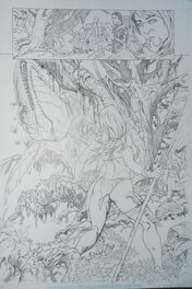 Adriano Batista - Jungle Girl - Planche originale