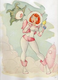 David Raphet - Pin-Up - Raphet - Original Illustration