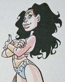 Wonder-Woman - Détail illustration couleur Wonder-Woman - Détail illustration couleur
