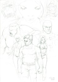 Marvels Characters - Croquis préparatoire Marvels Characters - Croquis préparatoire