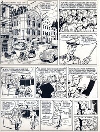 Olivier Schwartz - Spirou le groom vert de gris - Planche originale