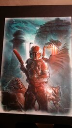 Original Illustration - Couverture Star Wars  : Boba Fett - Murder most foul