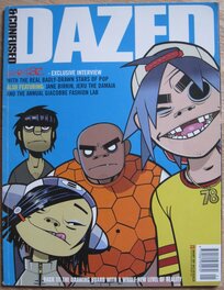 Murdoc sur la première couverture de GORILLAZ - Dazed and Confused janvier 2001