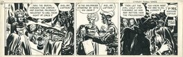 Planche originale - Steve Canyon (daily strip - August 28, 1948)