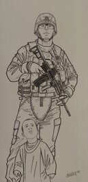 Thomas Legrain - American Soldier - Original Illustration