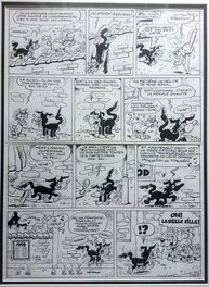 Raymond Macherot - Pantoufle se déguise - Planche originale