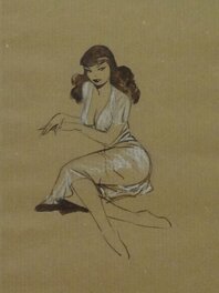 Philippe Berthet - Pin-Up - Illustration originale