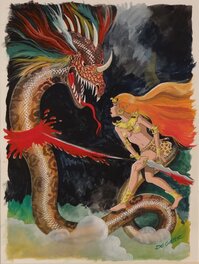 Lucien De Gieter - Dragon - commission - Original Illustration
