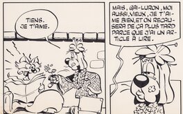 Gai-Luron offre une fleur à Jujube Gai-Luron offre une fleur à Jujube