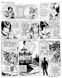 Jean-Claude Mézières - Valérian et Laureline "le Pays sans étoiles" - Planche originale