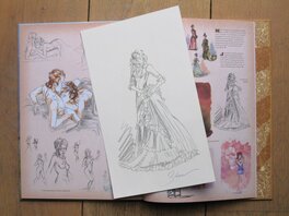 L'original repris dans le carnet de croquis du tome 2 L'original repris dans le carnet de croquis du tome 2