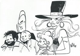 Will - Tif et Tondu & Isabelle - Festival - Original Illustration