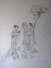 Agata Kawa - Le jardin des licornes 2 - Original Illustration