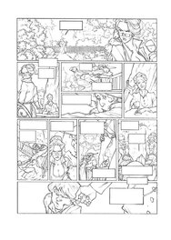 Sylvain Guinebaud - Planche originale Miss Crumble N°8 - Comic Strip