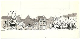 Jo-El Azara - Illustration rédactionnelle journal Tintin. - Illustration originale