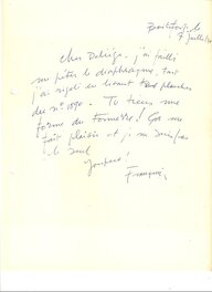André Franquin - Lettre - Œuvre originale