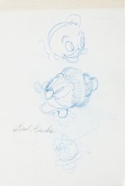 Carl Barks - Croquis des Ducks - Original art