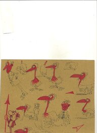 Paul Deliège - L oseau du vauvert - Original art