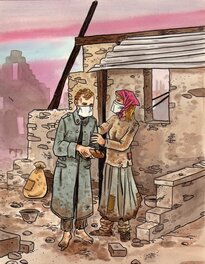 Diana Sasse - La grippe noire - Original Illustration