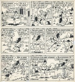 Willy Vandersteen - Ons Volkske : Vrolijke Bengels : Opperhoofd - Planche originale