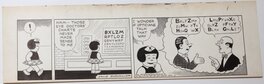 Ernie Bushmiller - - ZAZIE AVANT L'HEURE - 1947 !! - Planche originale