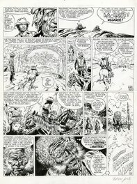 Jean Giraud - 1970 - Blueberry : Le spectre aux balles d'or (40) - Planche originale