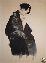 George Pratt - Jeune femme asiatique par George Pratt - Original Illustration