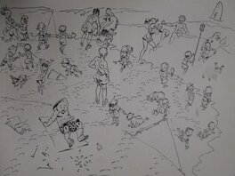 Al Severin - Jeux de vacances - Original Illustration