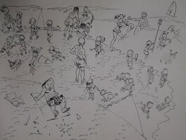 Al Severin - Jeux de vacances - Illustration originale