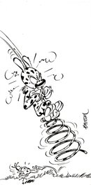 Batem - Le marsupilami - Original Illustration