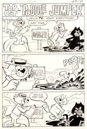 Ray Dirgo - Top Cat #13 - PUDDLE JUMPER Title Page, 1972 - Planche originale