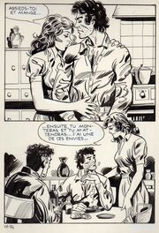 Sergio Pascolini - "La Saint-Valentin" planche 34 - Maniak n°10 (Elvifrance-Novel Press) - Planche originale