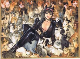 Alice Picard - Catwoman par Picard - Illustration originale