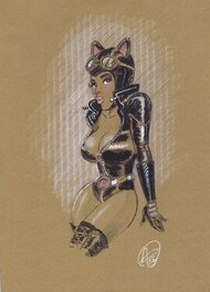 Arnaud Poitevin - Catwoman par Poitevin - Illustration originale