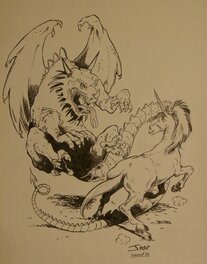 Jaap De Boer - Dragon - commission - Illustration originale