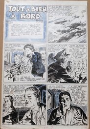 Paul Gillon - Tout va bien à bord - caméra 34 N°22 du 1er mars 1950. - Comic Strip