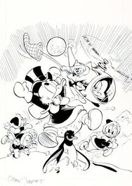 Daan Jippes - Uncle Scrooge 215 cover - Original Cover