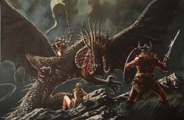 Gwendal Lemercier - Dragon - commission - Illustration originale