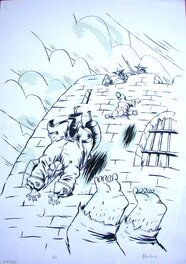 Jean-Louis Marco - Rosco LE ROUGE / Projet de couverture T3 / MARCO - Original art