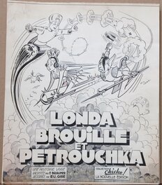 Eugène Gire - Londa Brouille et Petrouchka - 1945 - Histoire complète !! - Illustration originale