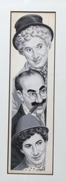 unknown - Les marx Brothers - illustrateur italien pas encore trouvé !! - Illustration originale