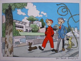 Frank Le Gall - Hommage à Franquin - Illustration originale