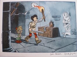 Frank Le Gall - Hommage à Peyo - Illustration originale